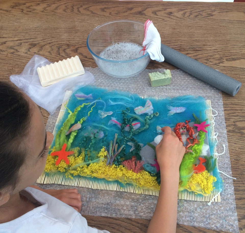 Heidifeathers® Wool Roving, Tops, Carded Sliver, Merino, Natural Needle Felting - Image 4 of 4