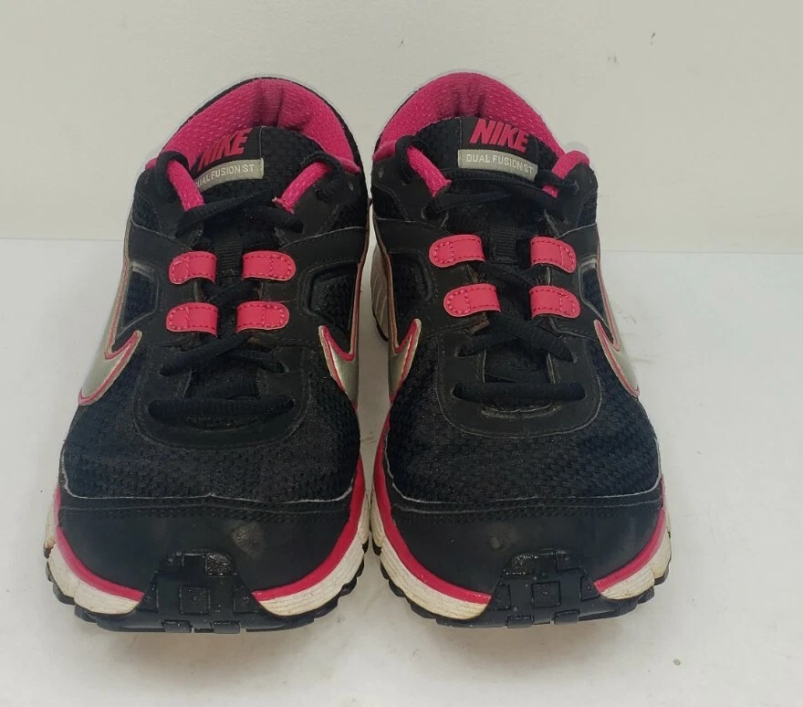 Nike Dual Fusion ST Mujer Talla 10 Zapatos para Correr 407847-001 Negro Rojo Foto 4 de 4