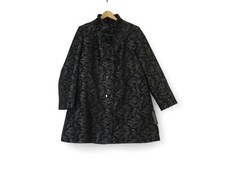 Roman Jacquard Coat Jacket Ladies Xxl Black Tags Button Smart Formal Pockets