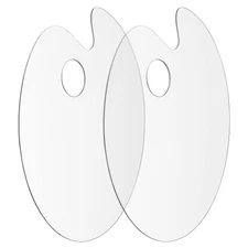 Acrylic Paint Palette Paint Pallet Clear Paint Tray Palette, Easy Clean Non-S...