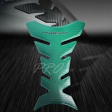3D Pro Fuel/Gas Tank Pad Protector Decal/Bike Grip Sticker Gloss Perforate Green