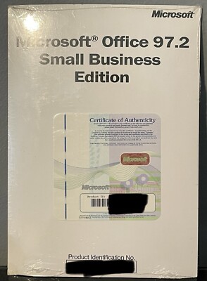 SEALED Microsoft Office 97 .2 Small Business Edition