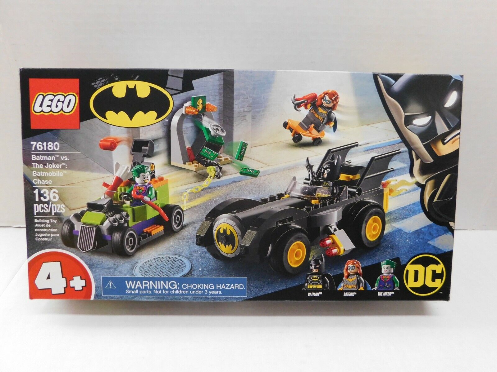 LEGO Batman VS. The Joker Batmobile Chase Box Number 76180 Piece 136