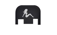 Skinny Girl Engraved Slide Back Plate Aluminum Made USA for Glock G43