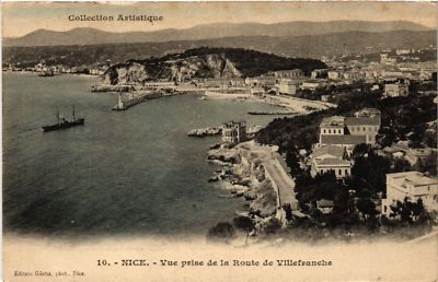 CPA AK NICE - Vue prise de la Route de Villefranche(513623)