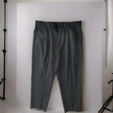 DOCKERS D4 PANTS BLACK SOLID PLEATED FRONT CHINO MEN'S 36 X 29 RELAXED FIT