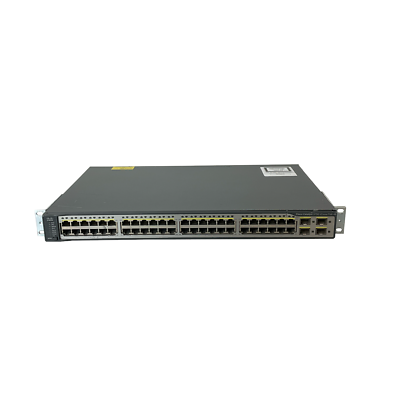 Cisco 3750 series PoE-48 WS-C3750V2-48PS-S V09 | eBay