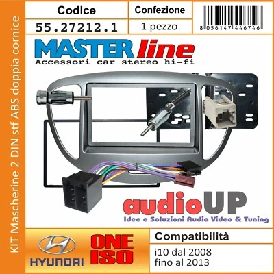 Panneau 2 din Hyundai I10 2008>2014 Accessoires Et Cadres Radio X China E Euro - Photo 1/4