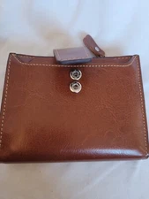 Women Wallet Leather,Credit Card Holder, RFID Trifold Large