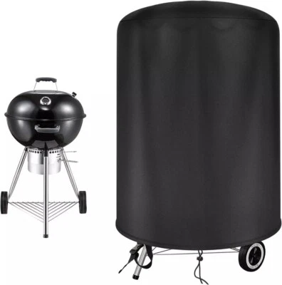 Raweao Kugelgrillabdeckung für Weber 57Cm Wasserdicht Grillabdeckung Rund BBQ Regen