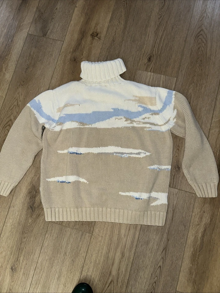 Suéter Vintage Liz Claiborne Holiday Picking Árbol de Navidad Cuello - Grande Foto 4 de 4