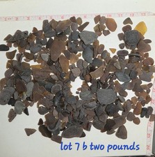 Genuine Sea Glass, Brown, Amber 2 Pounds Lot 7b
