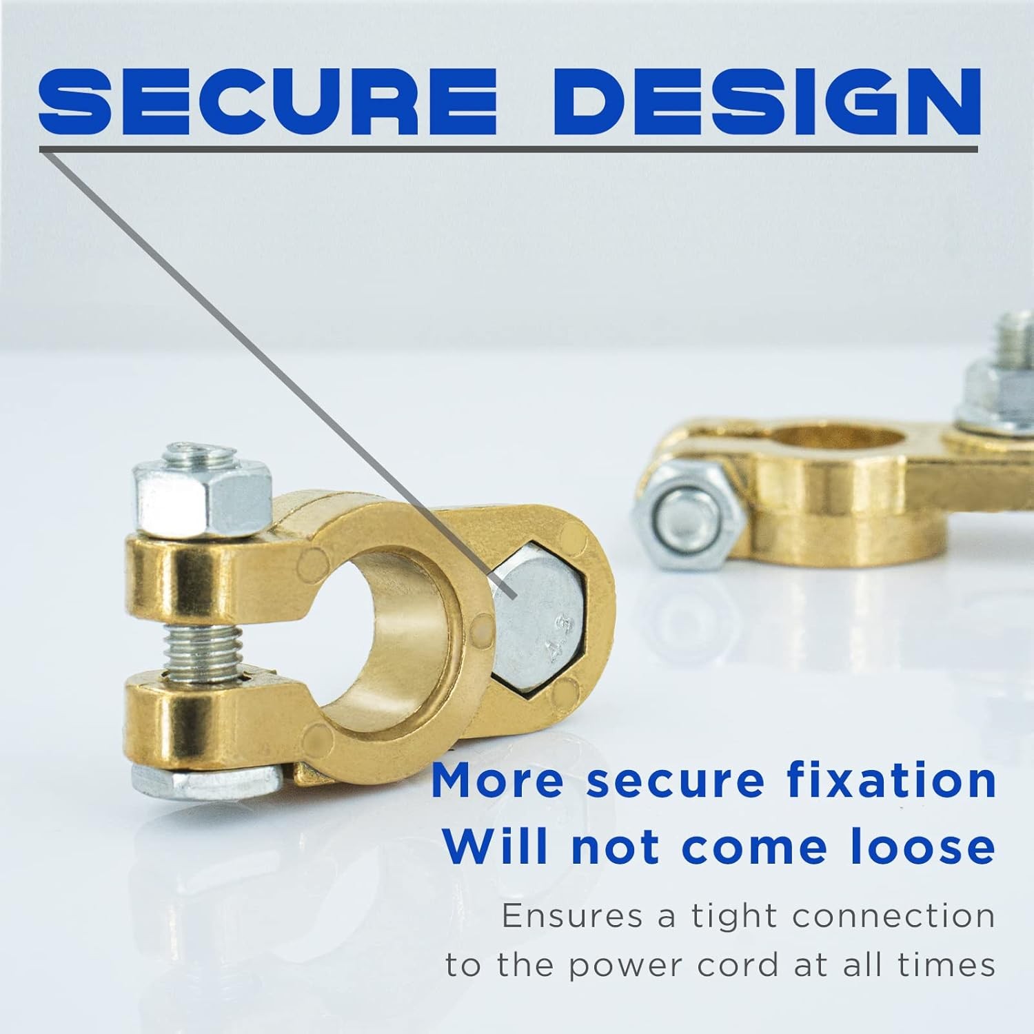 1 Pair Battery Terminal Connector, Heavy Duty Cable End Connector Compatible Wit