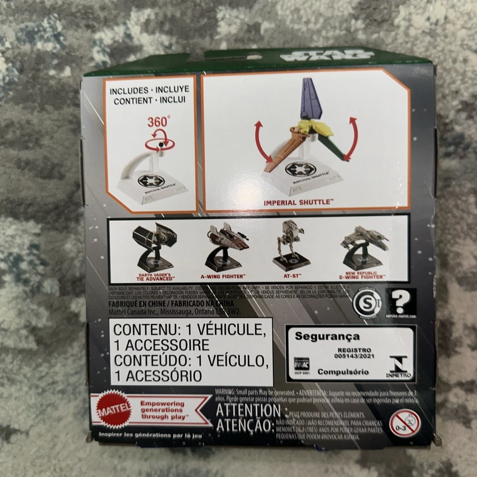 Hot Wheels Star Wars Starships Select Protótipo Navios Imperial Shuttle #8 - Imagem 4 de 4