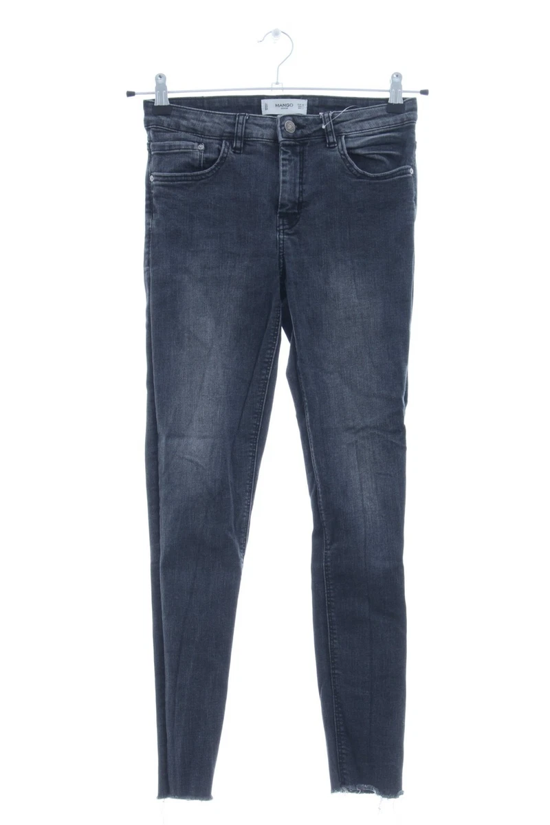 Jeans Noir Déchiré MANGO, Taille 36, Occasion En Très Bon état (comme Neuf)