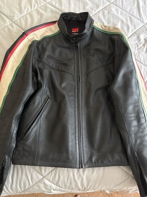 Ducati Dainese Leather Motorcycle Jacket Size 3XL Fits Like US XL! See Ad!