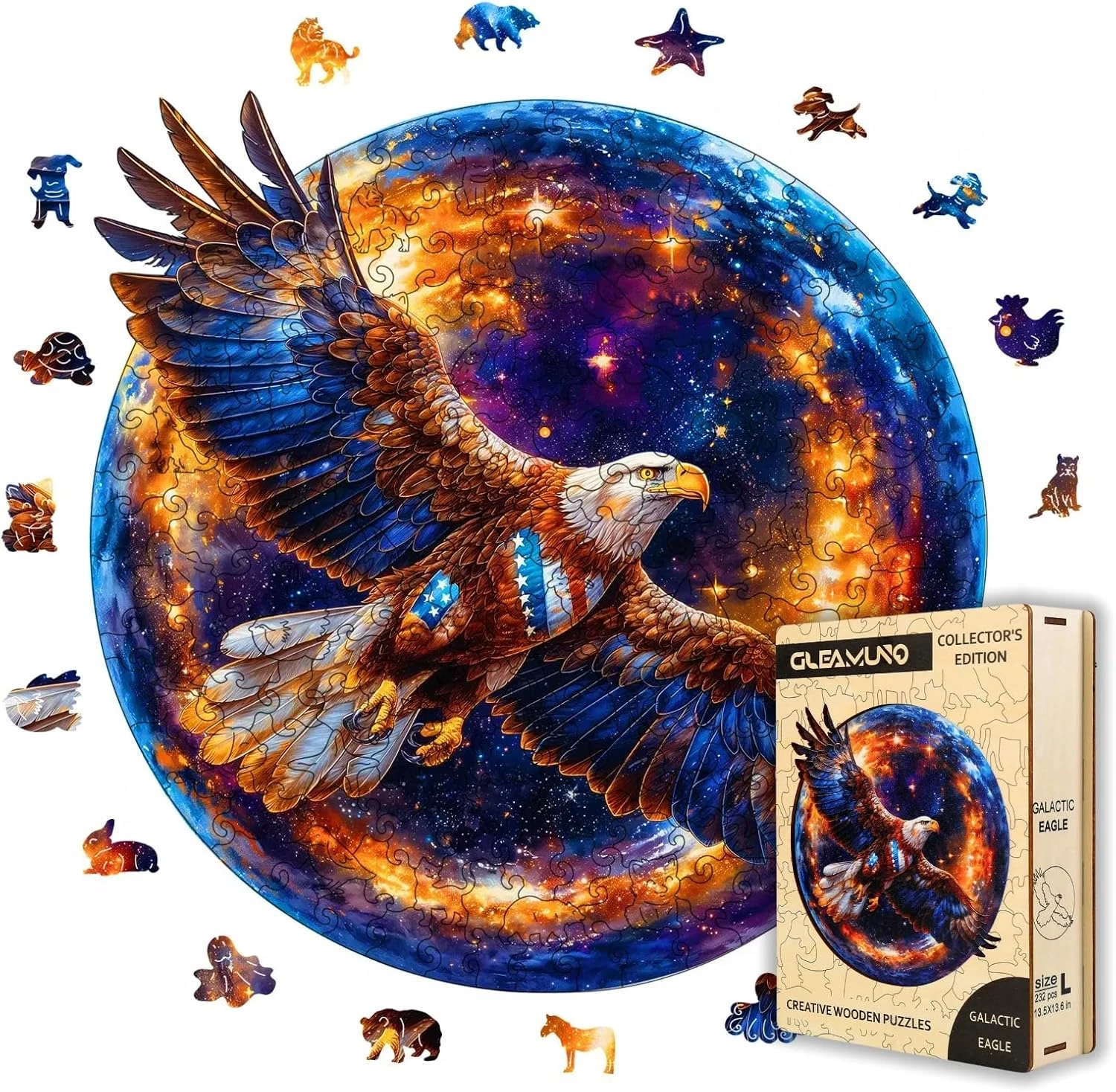 Galactic Eagle Wooden Puzzle