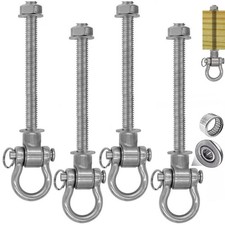 Dakzhou 4 Heavy Duty Bearing Swing Hanger Permanent Anti-Rust 10mm 180 