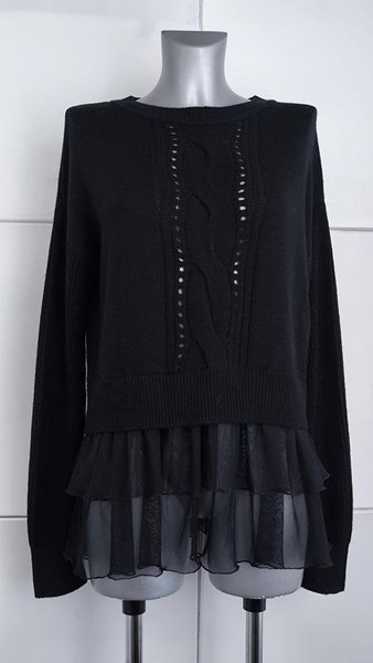 Women Patrizia Pepe Sweater Black Acrylic 36