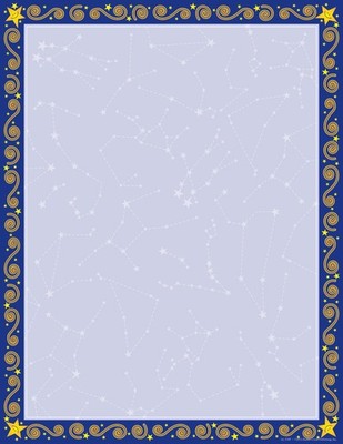 Designer Computer Paper, Reach for The Stars, 8.5  x 11 , Decorative Printer ...