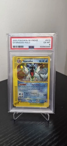 PSA 6 Pokémon Skyridge Holo Gyarados #H10 - Grail New Cert