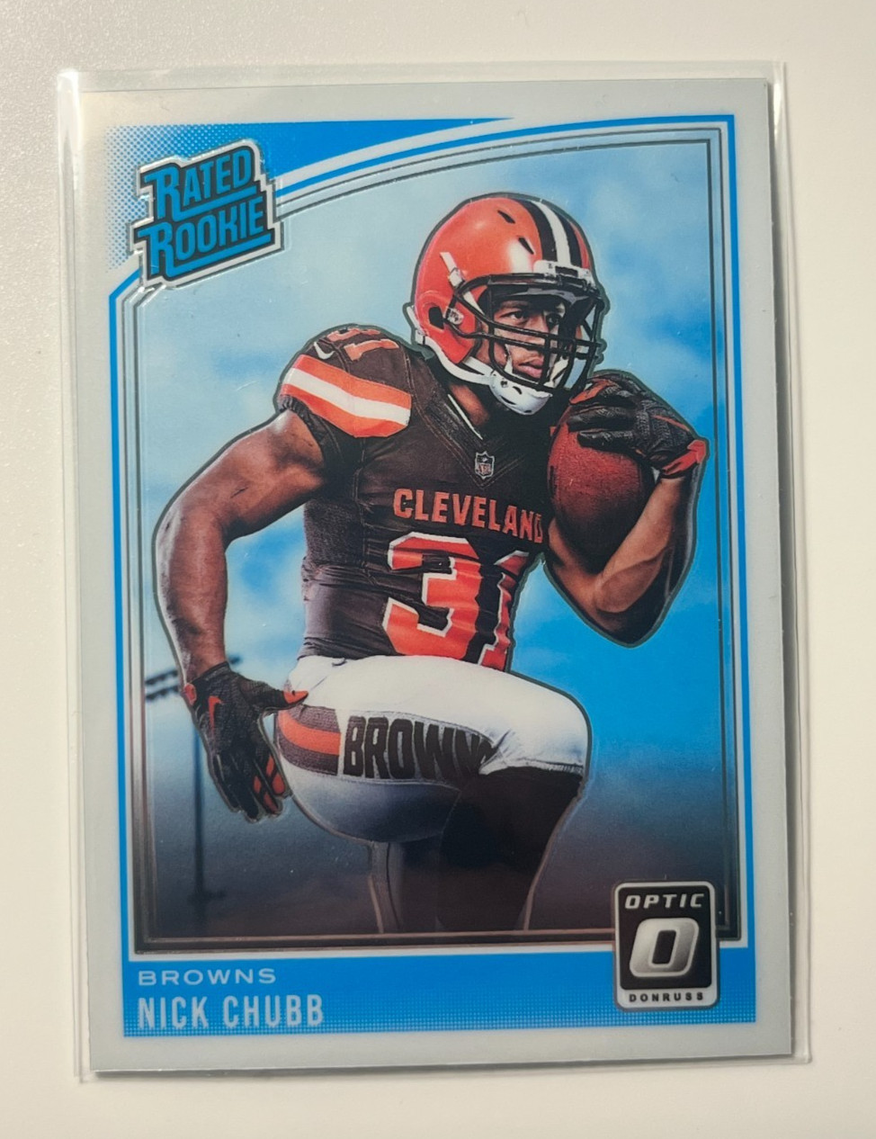 Nick Chubb - 2018 Donruss Optic - Rated Rookie #158 (RC)