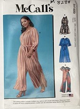 McCall's Pattern Misses and Women's Romper Jumpsuits Sash Size RR 18W-24W