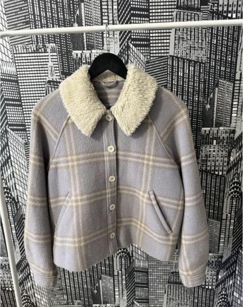 Women & Other Stories Blazer Lilac Wool S