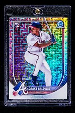 Drake Baldwin RARE PANDORA RAINBOW REFRACTOR INVESTMENT ROOKIE CARD SP RC