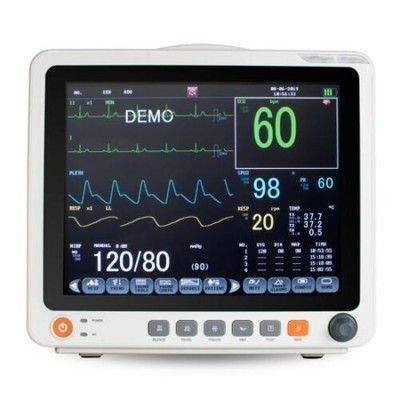 12.1'' Digital Patient Monitor ECG NIBP RESP Temp SPO2 PR Touch Screen