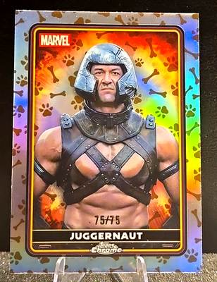 2025 Topps Chrome Deadpool & Wolverine Juggernaut Dogpool 75/75