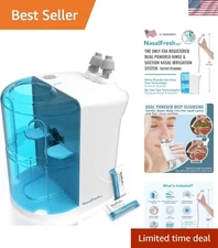 Rechargeable Dual Powered Nasal Irrigation System – 30 Saline Packets Included