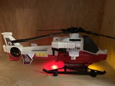 2014 Hasbro Tonka Fire Dept Rescue Helicopter With Lights And Sound Working