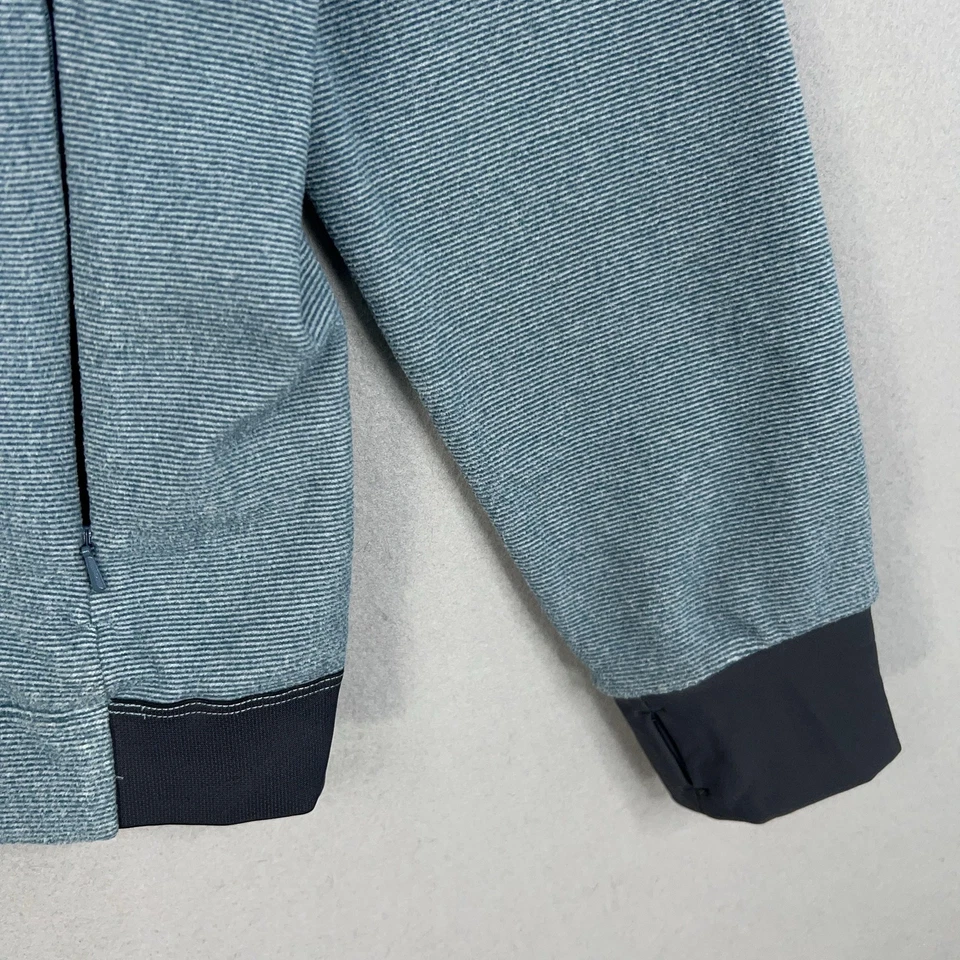 Shimano Jacket Mens XL Blue Gray Cycling Full Zip Stand Collar Reflective Trim - Image 4 of 4