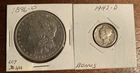 1896 o morgan silver dollar PLUS EXTRA.