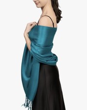 Soft Silky Pashmina Scarf for Women   Shawl Wrap for Evening Dresses