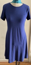 Uniqlo Women Navy Blue Built-in Bra Pullover A-Line Dress Size L (runs M)