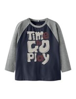 Jungen T-Shirt Name IT Nmmtilaso Ls Nreg, Navy Blazer, 116 Cm, Baumwolle