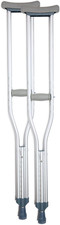 BodyMed Aluminum Crutches for Adults and Children   Pair of Lightweight, Height