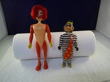 Vintage 1976 Remco Mcdonald s Hamburglar Ronald Action Figure Toy not complete
