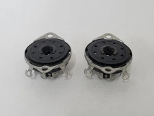 2X Cinch Loctal Vacuum Tube Socket - bottom mount - loktal - 7F7, 7F8, 7N7 etc