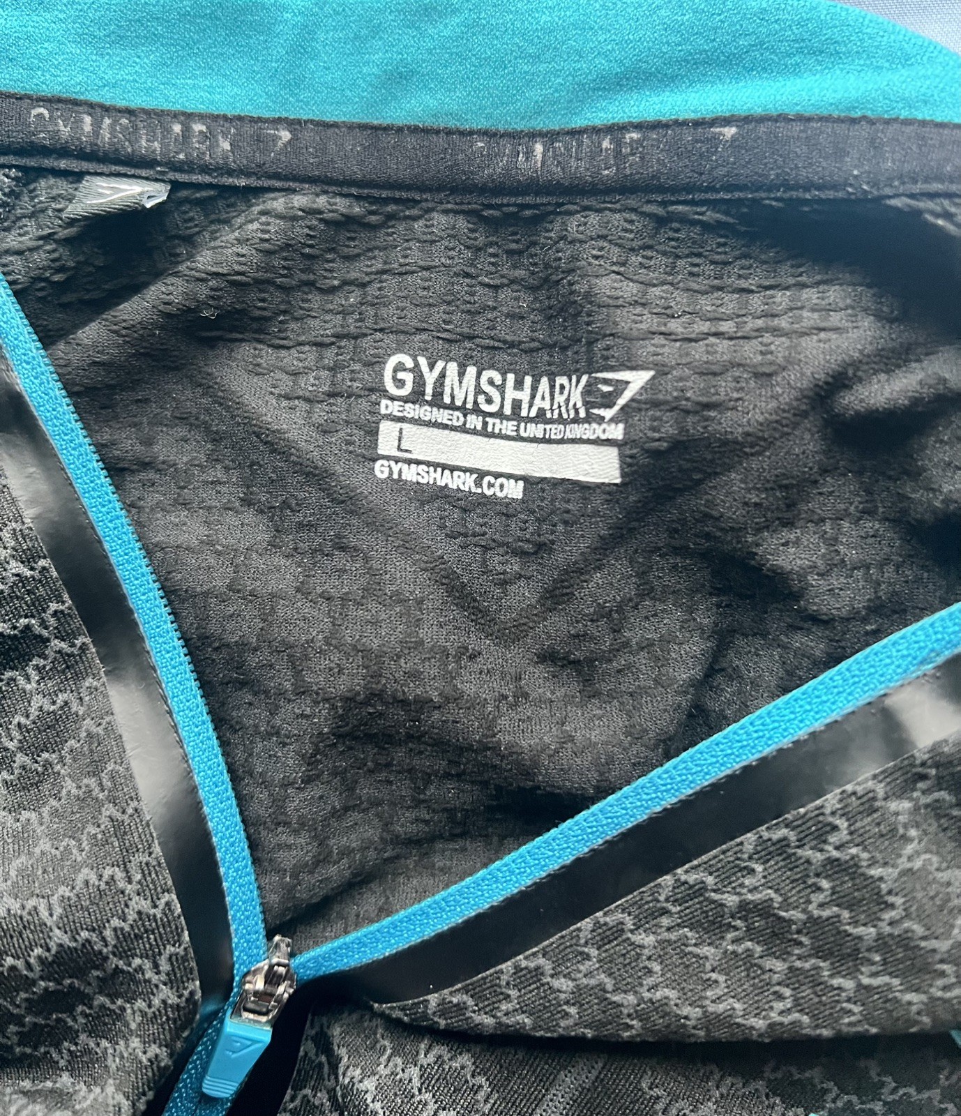 Gymshark Compression Fit Workout Hoodie – Onyx V1 Style – Black – Size L image 4