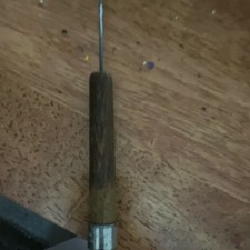 Wood Handle Latch Hook Tool Latch Needle Hinged Hook for Rug Making and Crafts