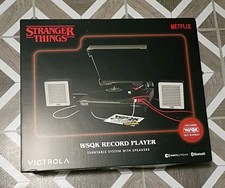STRANGER THINGS Victrola WSQK Record Player With Speakers Bluetooth