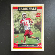 Topps 2006 Todd Watkins Rookie Card #338 Arizona Cardinals Football NFL. rookie card picture