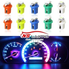 10x T5 B8.5d 5050 1smd Car Led Dashboard Dash Gauge Instrument Light Bulbs 12v