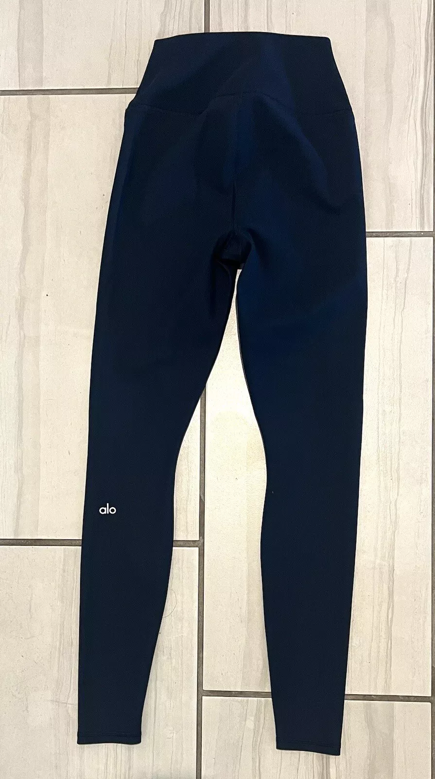 alo-yoga warrior ripped cut slit high rise stretch leggings