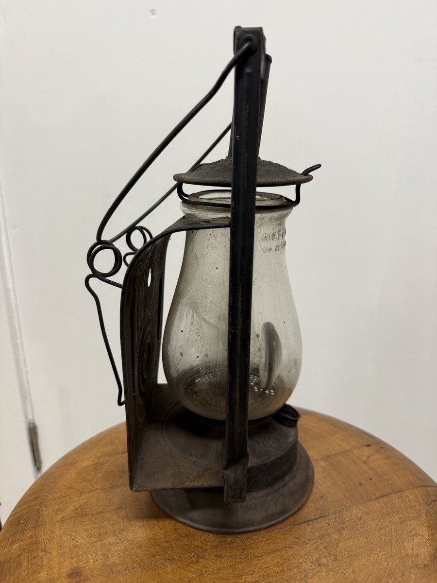 Vintage Dietz Buckeye Dash Lamp Lantern Fitzall Glass | eBay