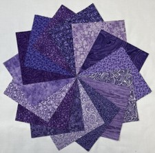 Shades of Purple 42 5" Squares Color Charm Pack