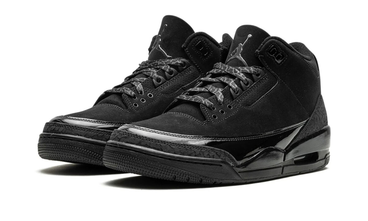 Nike Air Jordan 3 Retro Black Cat (2025) CT8532-001 Mens GS Nike Air Jordan 3 Retro Black Cat (2025) CT8532-001 Mens GS
